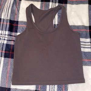 Gray Crop Tank